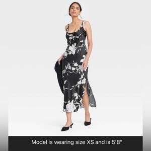 Floral Black Maxi Dress